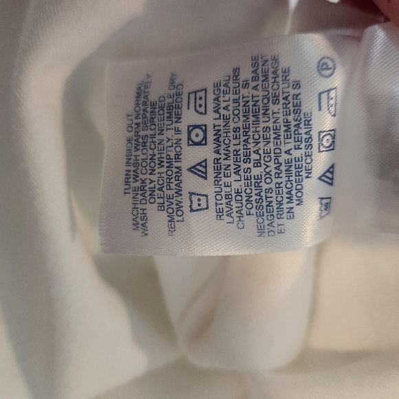 Women's Lands' End White Tank Top, Size L - Picture 3 of 7